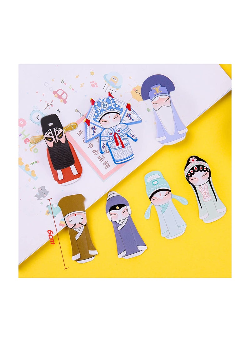 SYOSI Paper Bookmarks, Classical Peking Opera Characters Page Clips Book Holder for Reading, Creative Chinese Style Page Book Markers for Teachers Students Bookworm Readers Book Lover Gifts (70 Pcs) - Image 2