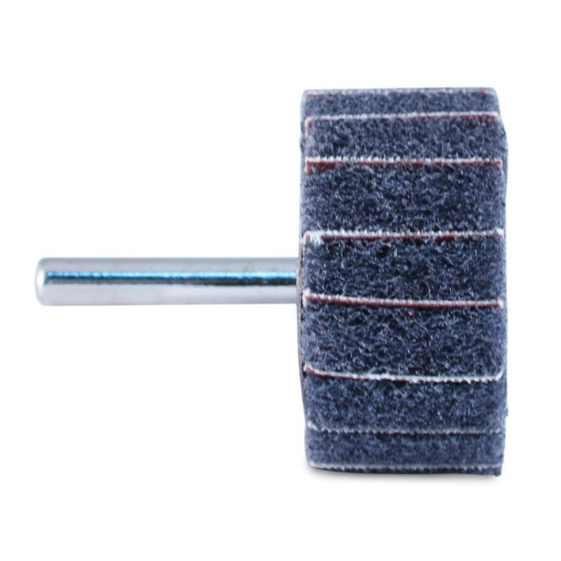 BHA Mounted Interleaf Flap Wheels for Sanding and Finishing, 2â€ x 1â€ x 1/4â€, Gray (Ultra Fine) - 5 Pack - Image 3