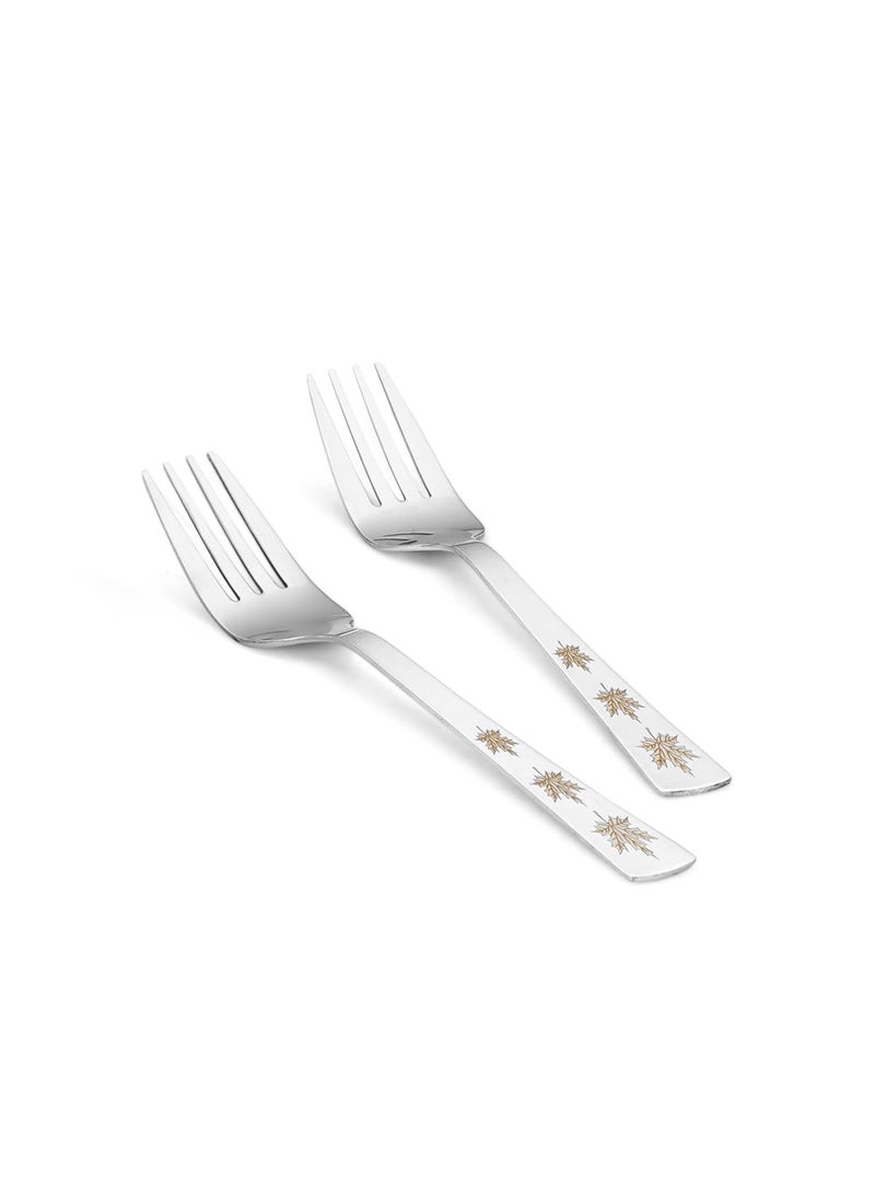 Classic Essentials Classic Essentials Stainless Steel Dinner Set|Serves 2 People|Heavy Gauge|Kitchen Set|Permanent Laser-Maple (Set of 10)  - Image 5