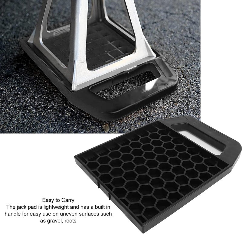 4PCS RV Jack Pad, Prevent Sinking, Anti Slip, Weather Proof Pad, Leveling Jack Block, for Camper Caravan Trailer (Black) - Image 5