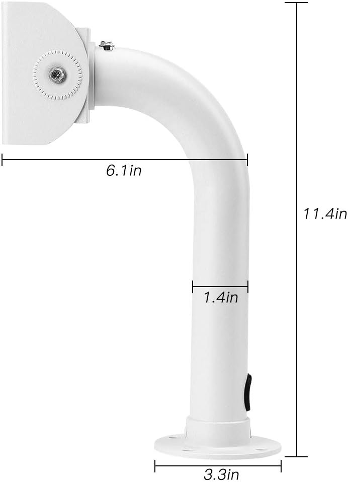 Wsdcam CCTV Security Camera Mount Bracket, Adjustable Universal Camera Wall Mounting Bracket for CCTV Security Camera/IP Camera/Dome Camera - J Mount - Image 2