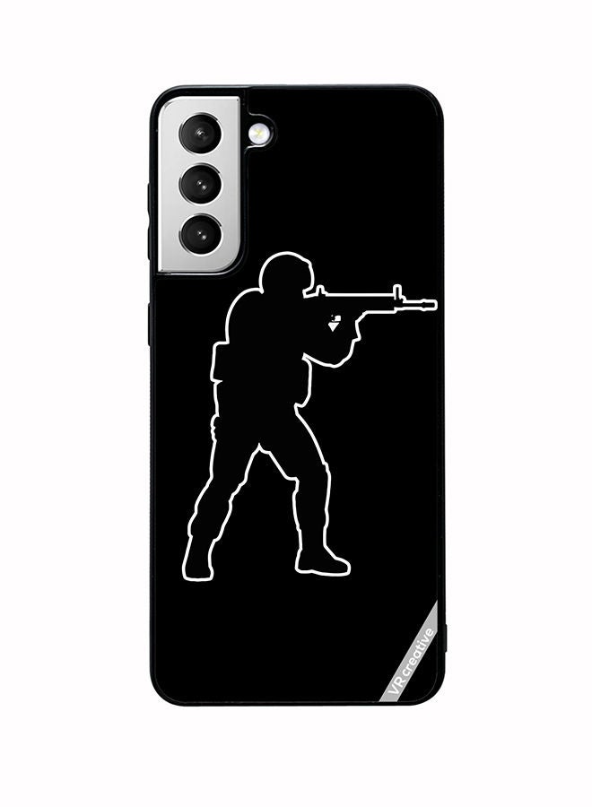 VR CREATIVE Protective Case Cover For Samsung Galaxy S22 5G Black Cs Go Design Multicolour - Image 1