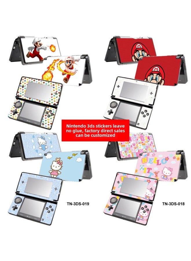 Loquat For Nintendo Old Three 3DS Body Stickers Nintendo 3DS Pain Stickers 3DS Mario HelloKitty Stickers-Color:TN-3DS-0019 - Image 2