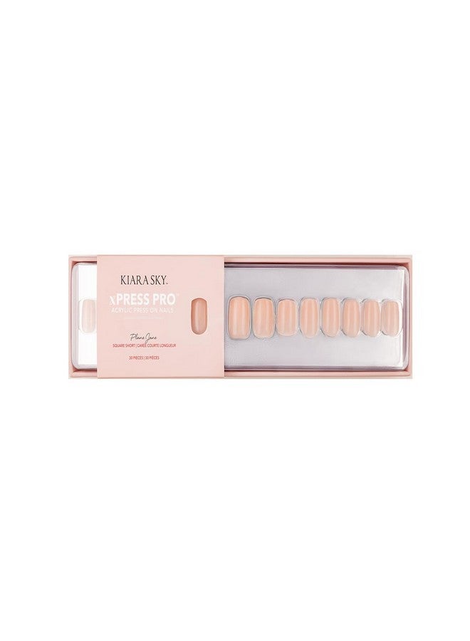 KIARA SKY 100% Acrylic Press On Nails - Salon Quality Instant Manicure, Long-Lasting, Easy Application - 30 Piece Kit - Square Short-Plane Jane - Image 1