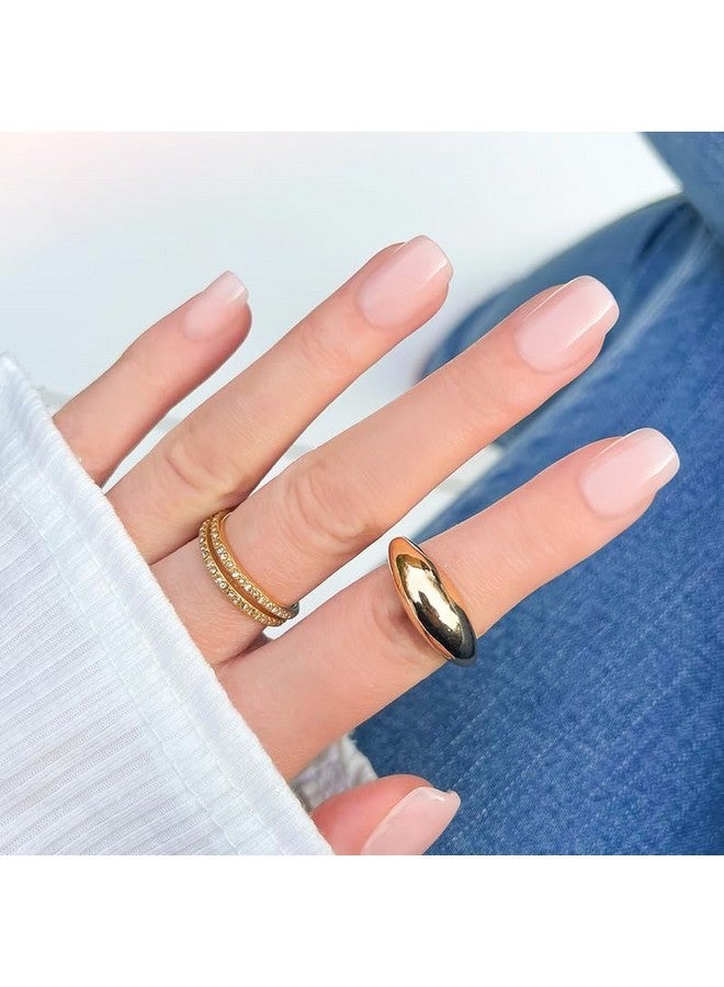 KIARA SKY 100% Acrylic Press On Nails - Salon Quality Instant Manicure, Long-Lasting, Easy Application - 30 Piece Kit - Square Short-Plane Jane - Image 4