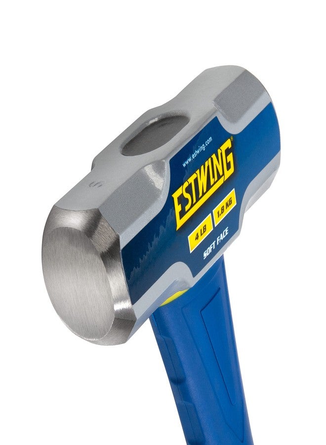 Estwing Soft Face Sledge Hammer for Automotive, Industrial, and Construction Use, 30-35 HRC, 16-Inch Long Fiberglass Handle with Ergonomic Two-Handed Grip (4-Pound Head x 16-Inch Handle) - Image 3
