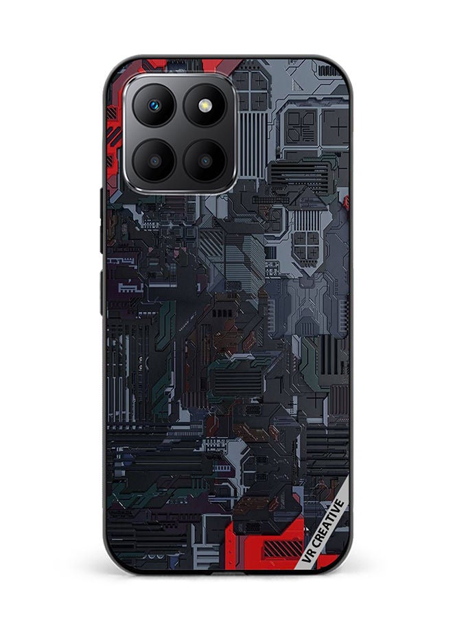 VR CREATIVE Protective Case Cover For Honor 70 Lite Tech Design Multicolour - Image 1