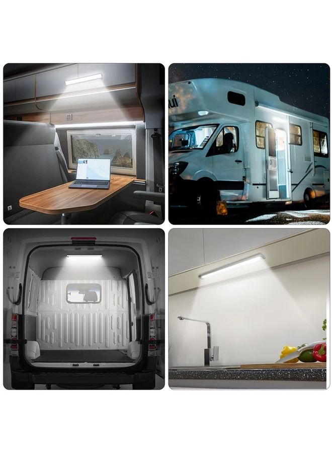 2 Pack 12V LED Interior Light Strip 168 Leds 1700 Lumens with Switch for RV Van Car Boat - Image 4