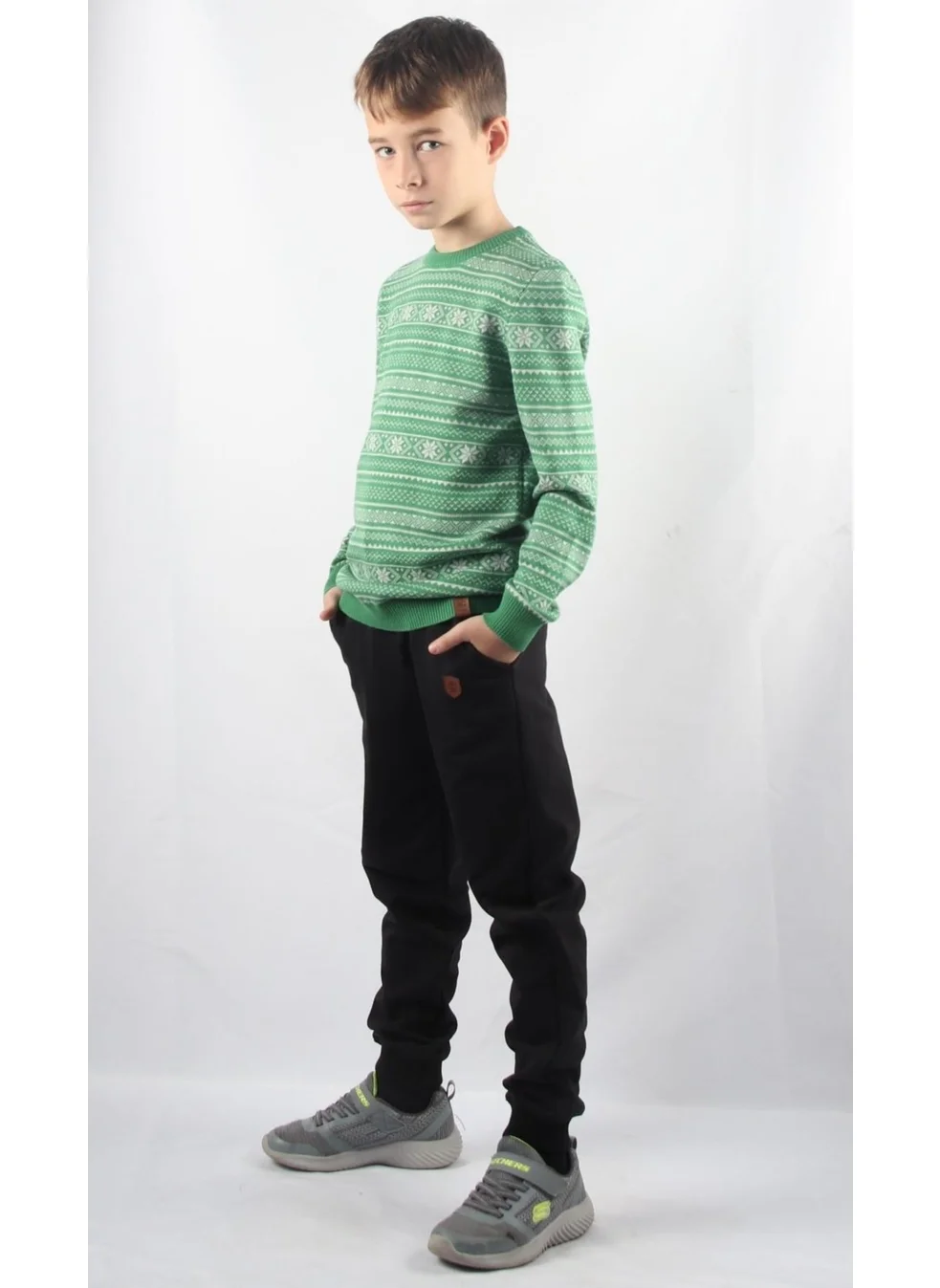 الكسندر جاردي Alexandergardi Crew Neck Children's Knitwear Sweater C23-7103