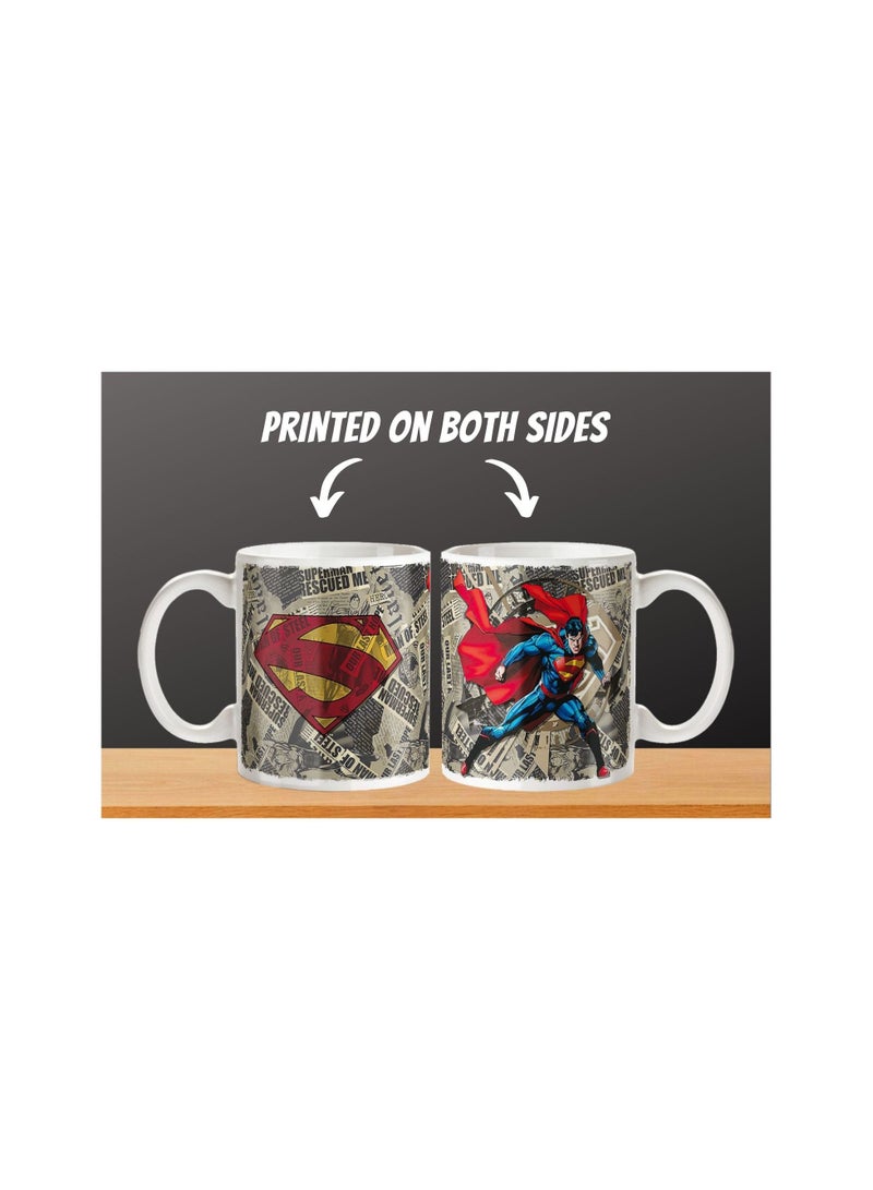 MEC Superman Man Of Steel Wrap Around Design Printed Coffee Mug 11Oz - Image 3