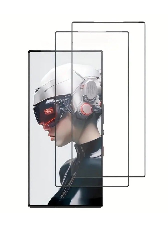 2 Pack Screen Protector for Red Magic 9 Pro/Red magic 9 Pro Plus, Anti-Scratch, High Transparency, Anti-fingerprint Screen Protector Tempered Glass For Red Magic 9 Pro  - Image 1