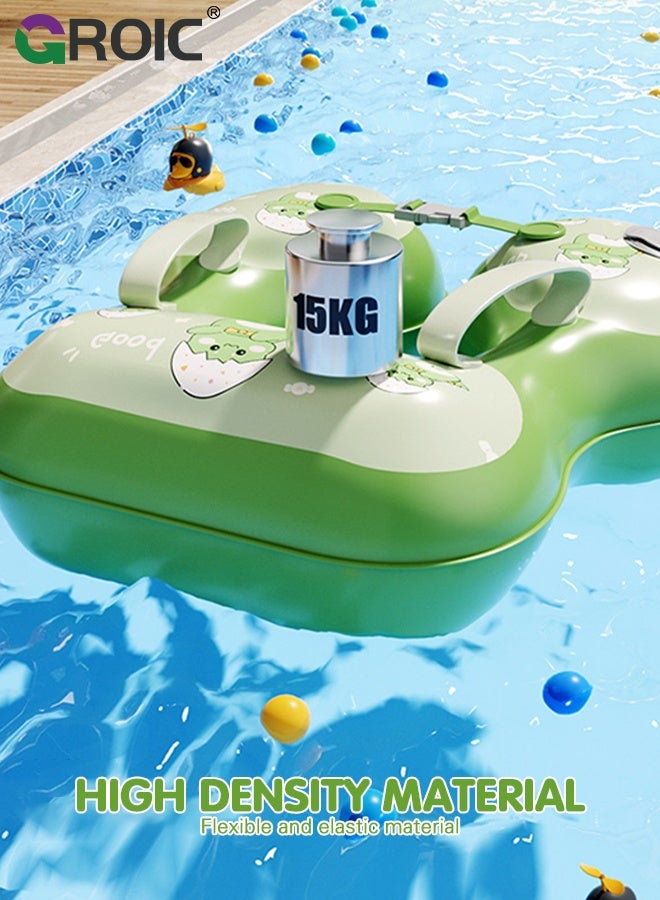 Baby Swimming Neck with Self-Inflating Function, PVC Thickening Material, Children Floating Toys, Infant Baby Pool Float No Flip Thicken Swim Training for Baby