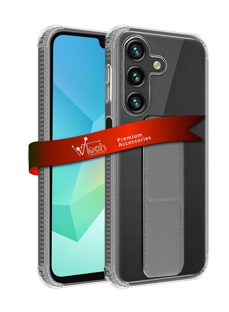 Wtech Samsung Galaxy A16 4G 2024 TPU Hand Grip Air Pillow Case Cover - Clear/Grey - Image 1