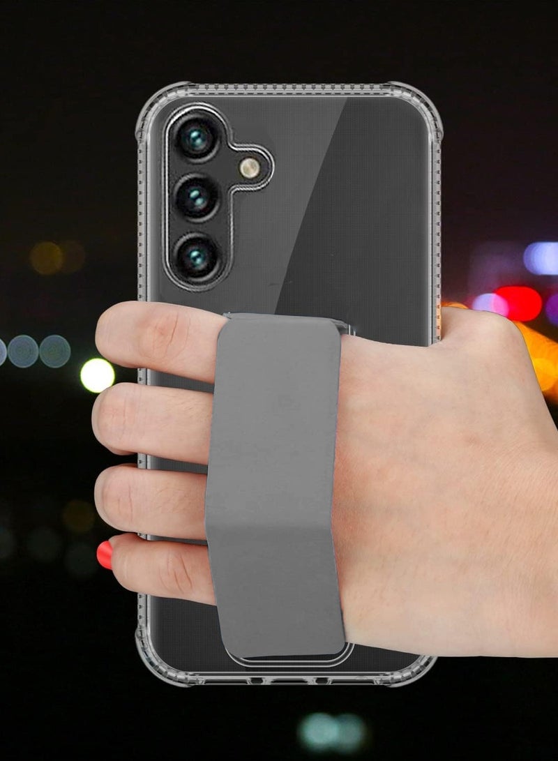 Wtech Samsung Galaxy A16 4G 2024 TPU Hand Grip Air Pillow Case Cover - Clear/Grey - Image 2