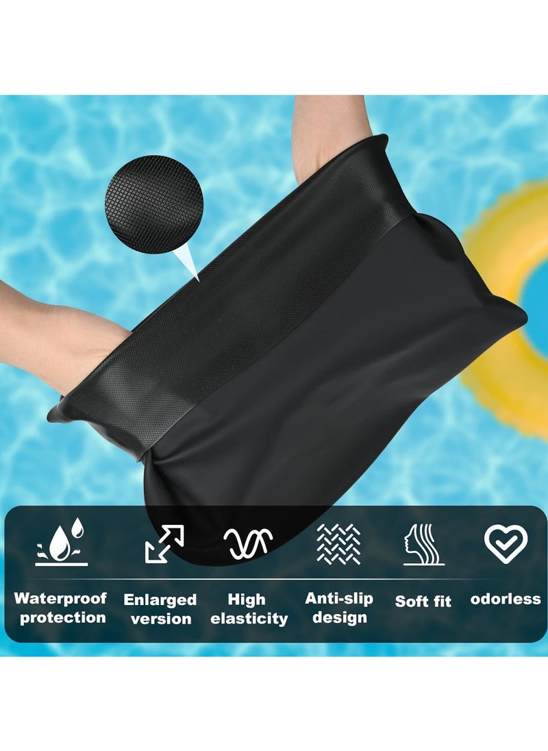 ATRJSZ Extra Large Swim Cap for Braids and Dreadlocks Waterproof Silicone Swimming Caps for Women Long Hair with Ear Plug and Nose Clip Suitable for Women Men Weaves Extensions Braids Curls  - Image 3