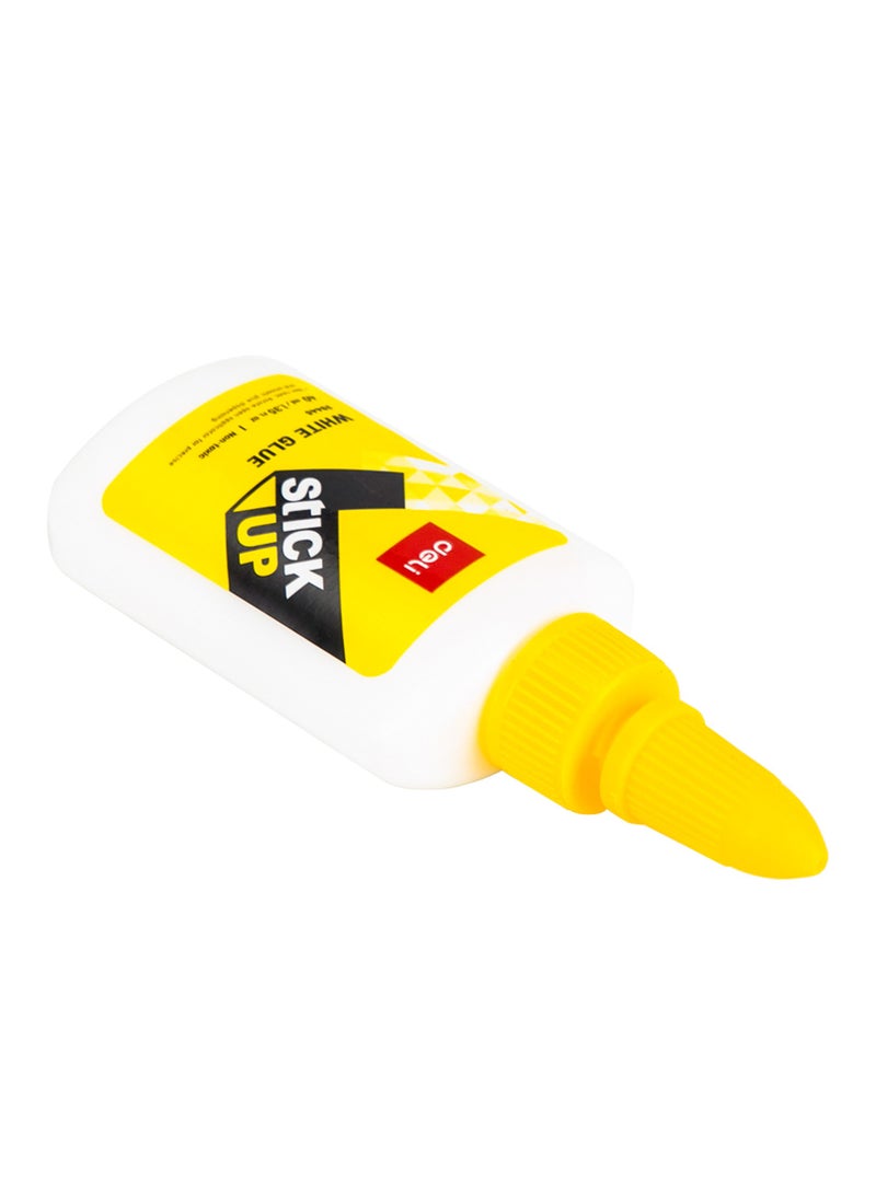 Deli White Glue - 40ml, Non-Toxic, Washable, Twist-Lock Applicator, White, E39445 - Image 2