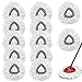 YEAZHEN 12Pack Spin Mop Replacement Heads100 Microfiber Mop Head Replacement Compatible with Triangle Spin Mop 360 Degree Spin Mop Refill for Easy House Cleaning Floor Mopping - Image 1