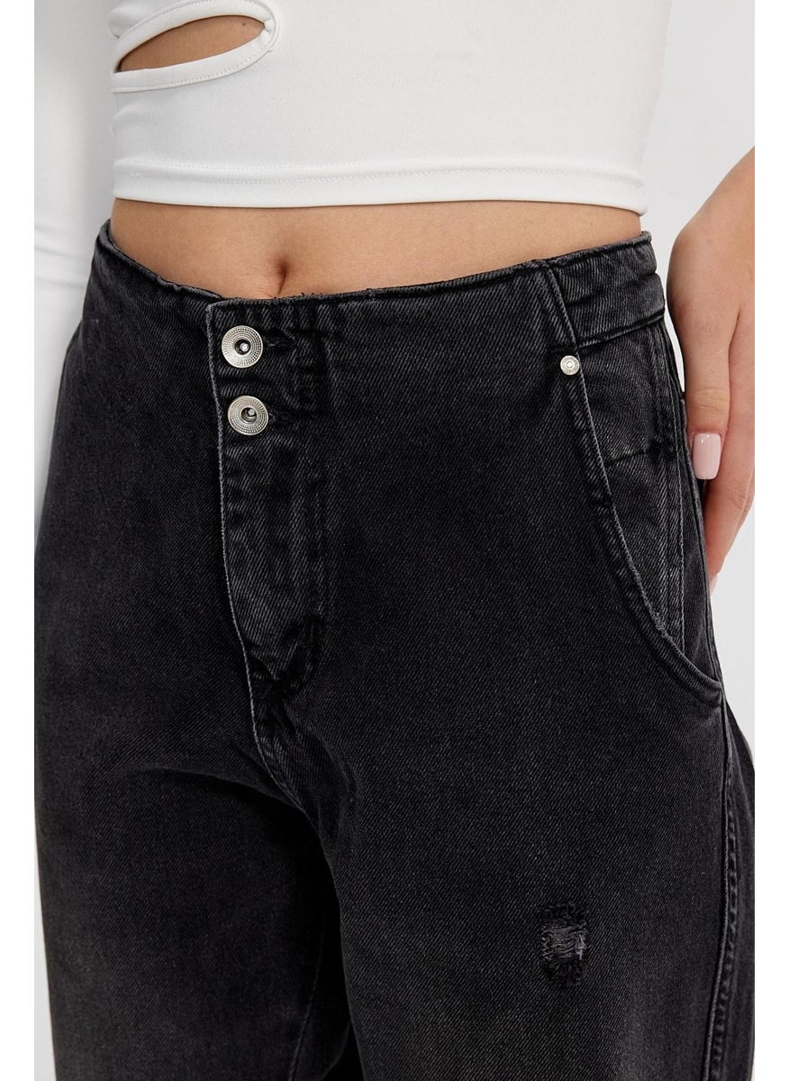 Alexander Gardi - Special Collection High Waist Culotte Jean Trousers (Ag-1008) - Image 1
