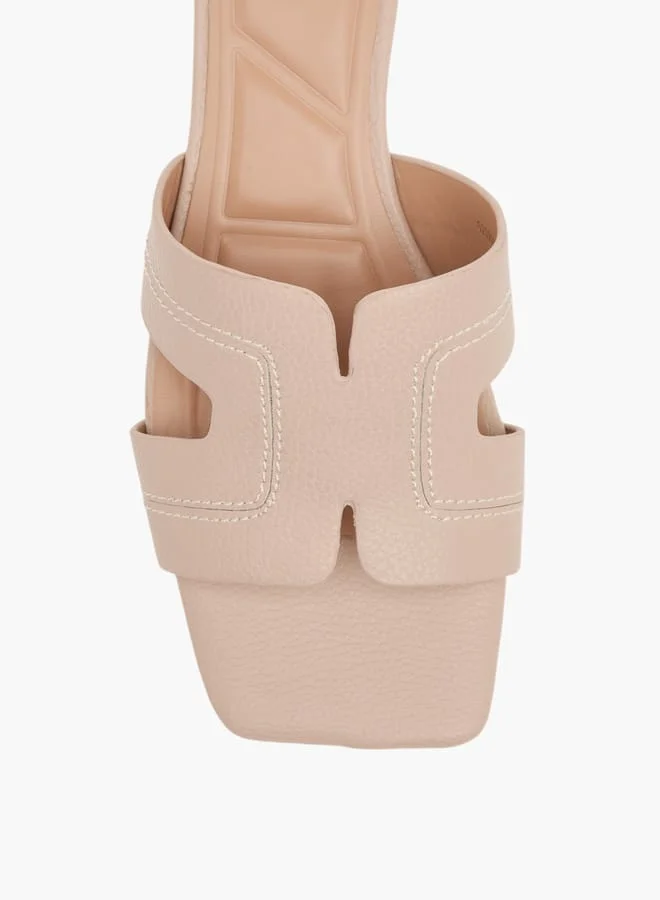 Celeste Womens Solid Slip-On Sandals With Wedge Heels