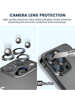 Mi techo Mi Techo Clear Magnet Case TPU and Privacy Glass Screen Protector and Camera Lens Combo For iPhone 15 Plus  - Image 5