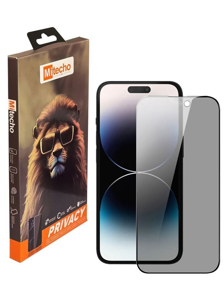 Mi techo - Mi Techo Clear Magnet Case TPU and Privacy Glass Screen Protector and Camera Lens Combo For iPhone 15 Plus - Image 1