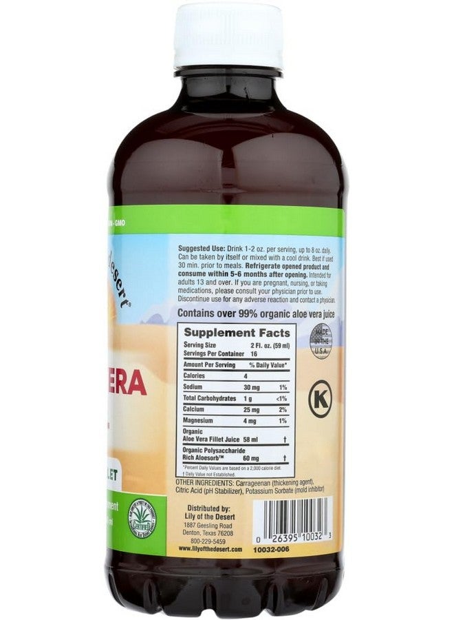 Lily Of the Desert Lily of The Desert Aloe Vera Gel Organic Liquid 32 oz (Pack of 1)  - Image 4