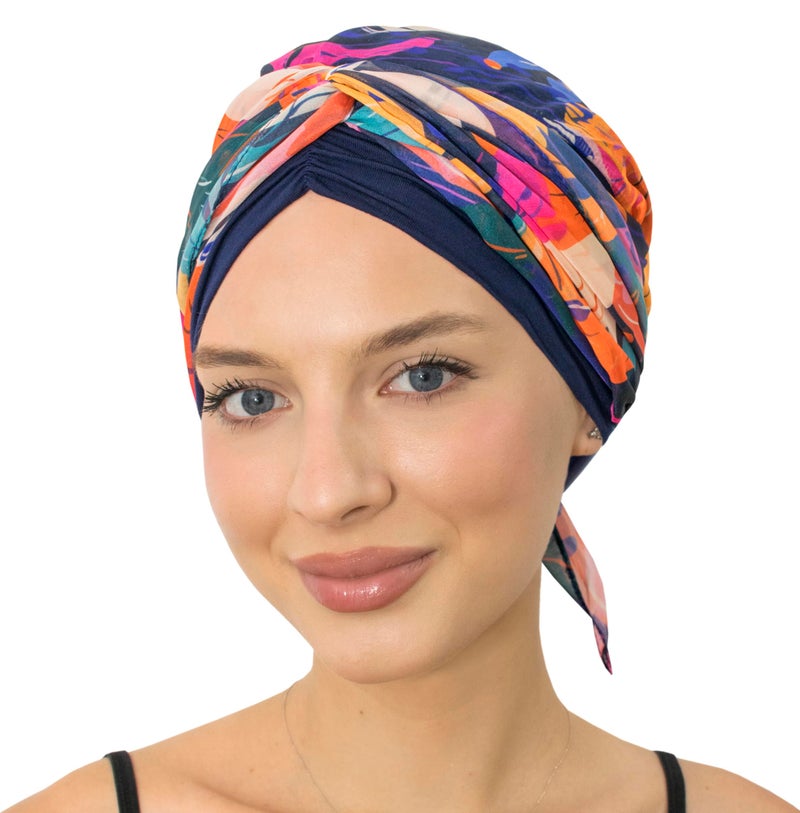 CAPLORD Chemo Headwrap for Women Turban Headwear for Cancer Patients Skull Cap Hair Loss Cover Lightweight Head Covering Hat - Image 5
