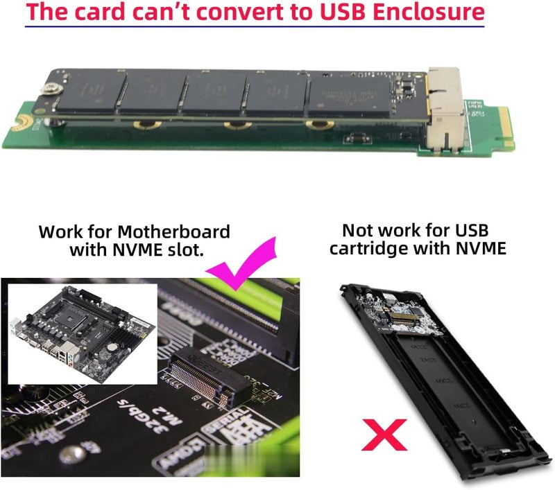 NFHK PCI Express PCI-E 4X M.2 NGFF M-Key to 2013 2014 2015 Apple MacBook SSD Convert Card for A1493 A1502 A1465 A1466 - Image 5