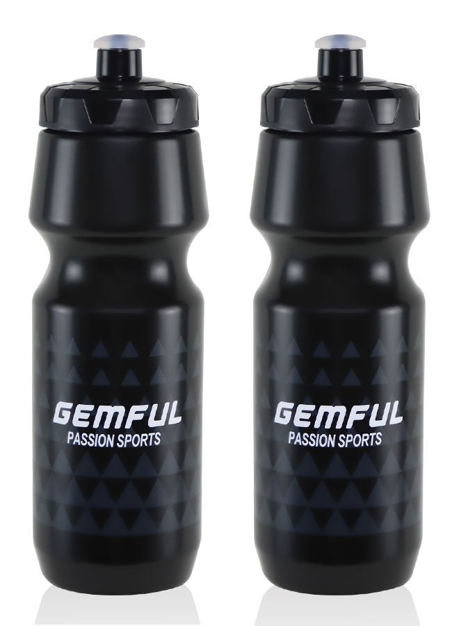 GEMFUL Gym Water Bottle 750ml Lightweight Cycling Squeeze Bottle for Mountain Road Bikes - Image 1