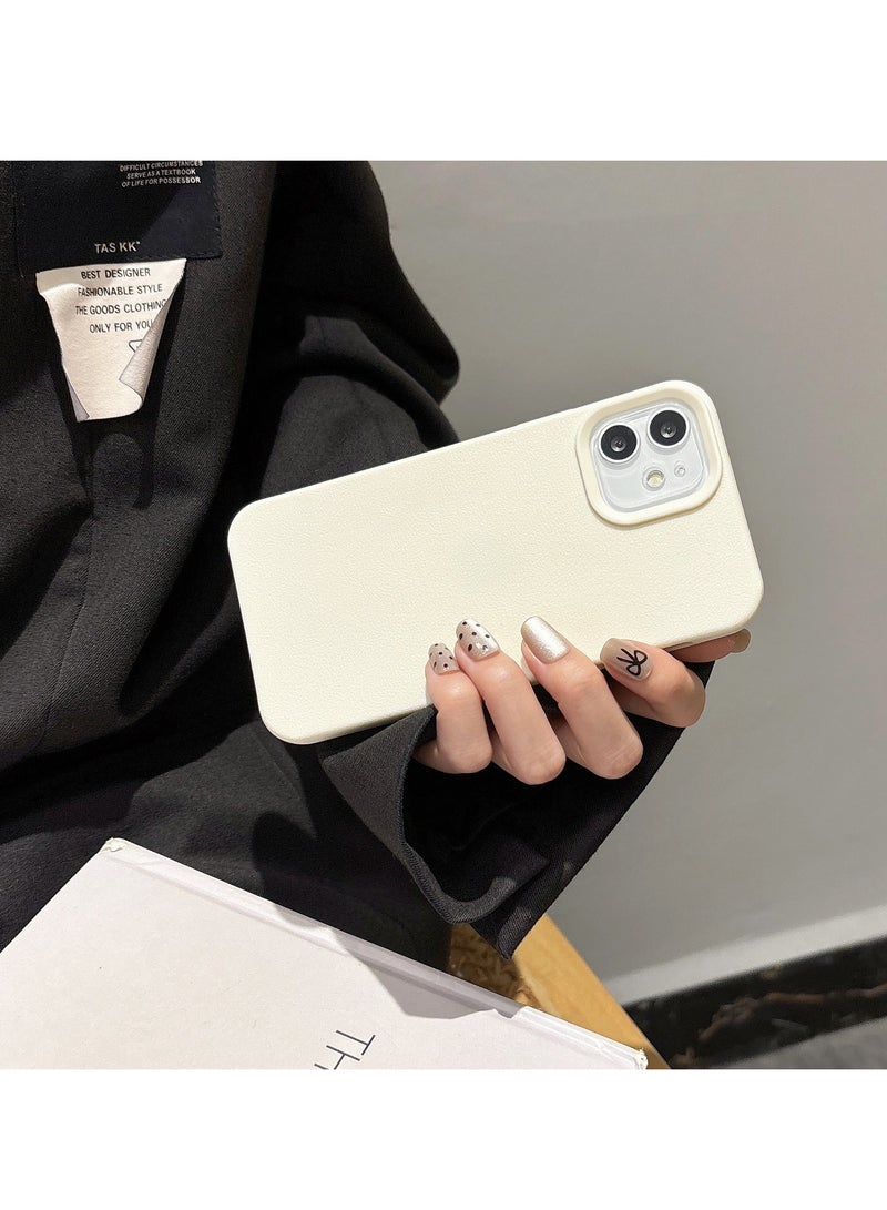 NIBEMINENT Dermal Ridges Protective TPU Case Cover For iPhone 16 Plus, Antique White