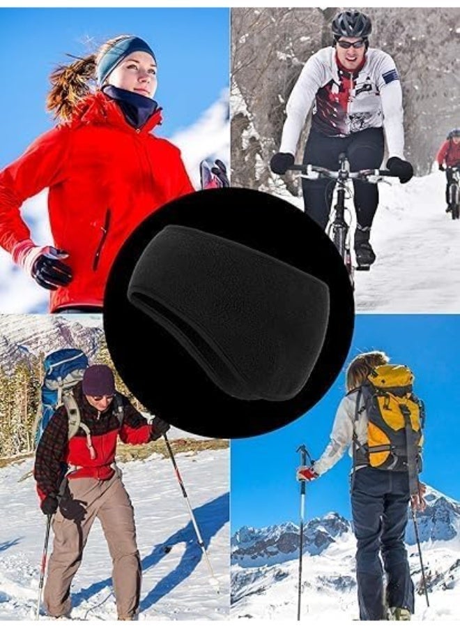 2 Pieces Ear Warmer Headband Winter Double-Layer Fleece Ear Warmers Muffs Headband Ear Covers For Men Women Ski Running Cycling Hiking, One Size - Image 5