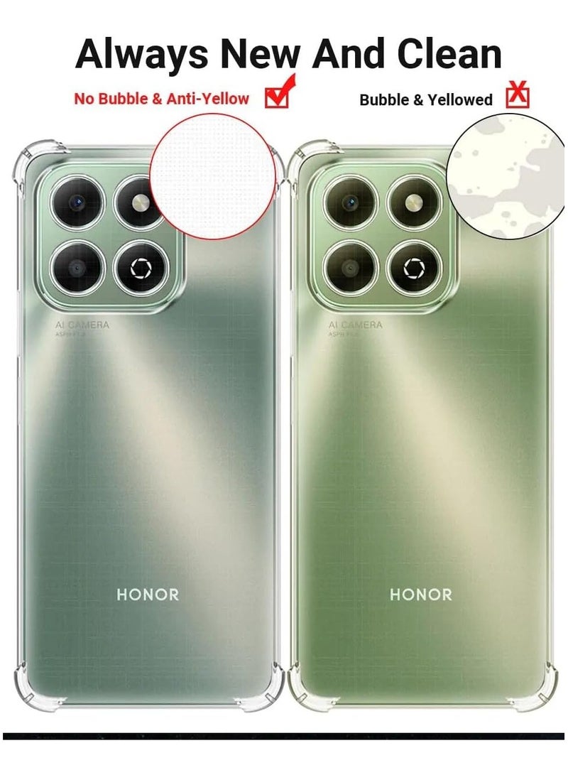 General Clear Case Compatible with Honor X6b 4G, Slim Fit TPU Transparent Soft Back Cover with 4 Corner Shockproof Airbag and Camera Lens Protection  - Image 3