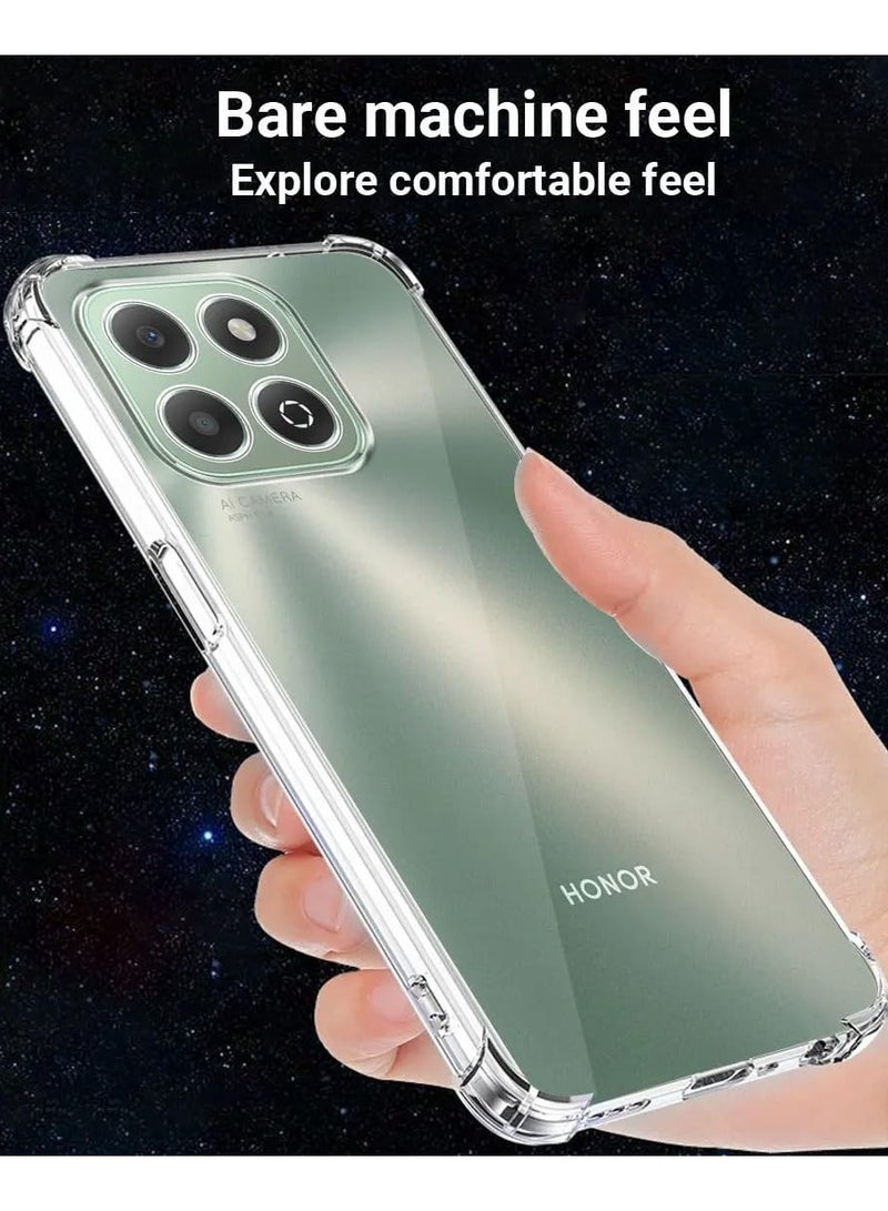General Clear Case Compatible with Honor X6b 4G, Slim Fit TPU Transparent Soft Back Cover with 4 Corner Shockproof Airbag and Camera Lens Protection  - Image 4