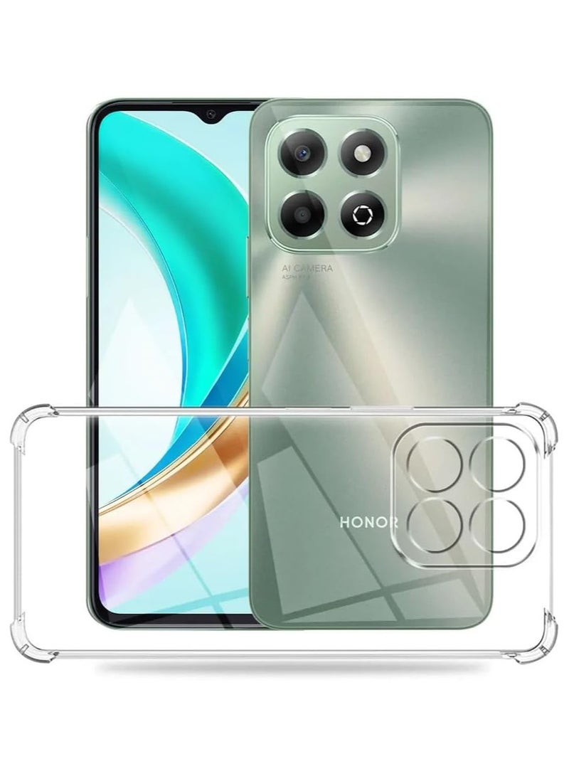 General Clear Case Compatible with Honor X6b 4G, Slim Fit TPU Transparent Soft Back Cover with 4 Corner Shockproof Airbag and Camera Lens Protection  - Image 5