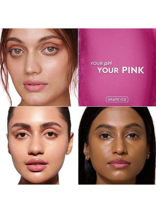 Kiro pH Jelly Twist Colour Adapting Lip Balm - Grape Ice, 3g | Clear to Pink Tint | Hydrating Vegan Lip Balm with Squalane & Camellia Oil - Image 3