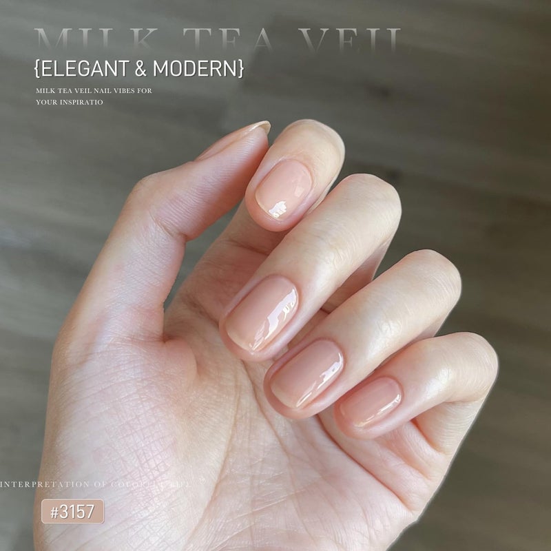 GAOY Jelly Gel Polish Set, Silky Cream Pink Nude Shades, Sheer Long Lasting Gel for for Everyday & Wedding Manicure - Image 3