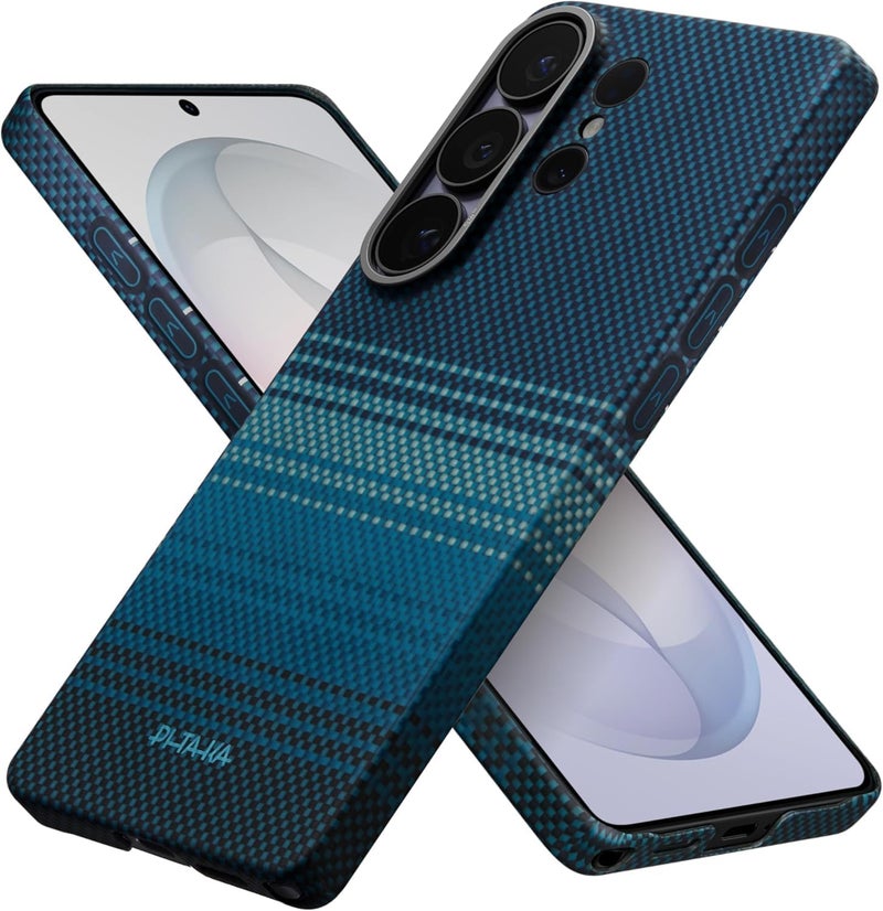 PITAKA Magnetic Case for Samsung Galaxy S26 Ultra Compatible with Magnetic Charging Ultra Slim Aramid Fiber Phone Case Lightweight Protective Cover Fusion Weaving Design – Moonrise - Image 1