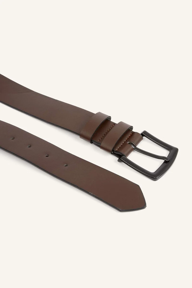 Defacto  Man Rectangle Clasp Faux Leather for Men | Best Price UAE