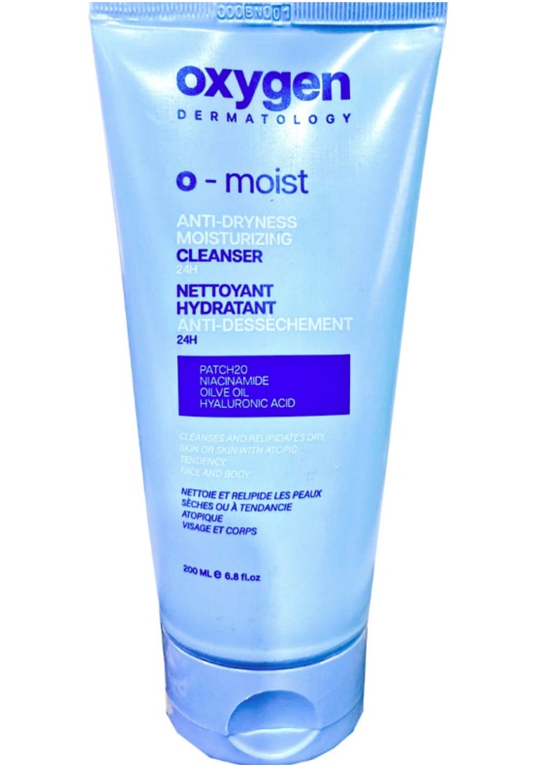 OXYGEN Oxygen O-Moist Anti Dryness Cleanser 200 ml 