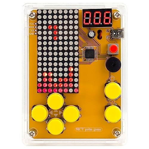Etoput DIY Soldering Project Game Kit Retro Classic Electronic Soldering Kit with 5 Retro Classic Games and Acrylic Case - Image 1