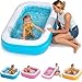 GRIP A POOL 3in1 Premium Inflatable Kiddie Pool Ball Pit Tanning Pool Soft Cushioned Floor Handles Drain Shallow Rectangular Blow Up Swimming Pool for Kids Small Backyard Tanning Pool 65x39x10 - Image 3