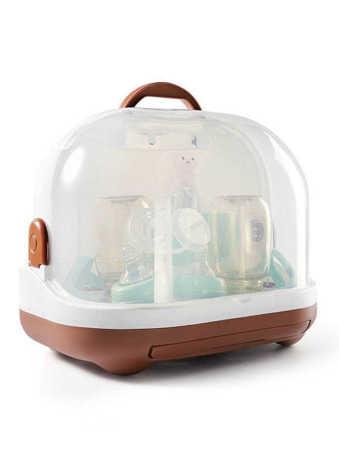ZCM-HAPPY Portable Feeding Bottle Storage Box Baby Tableware Storage Drain Dustproof Storage Box  - Image 5