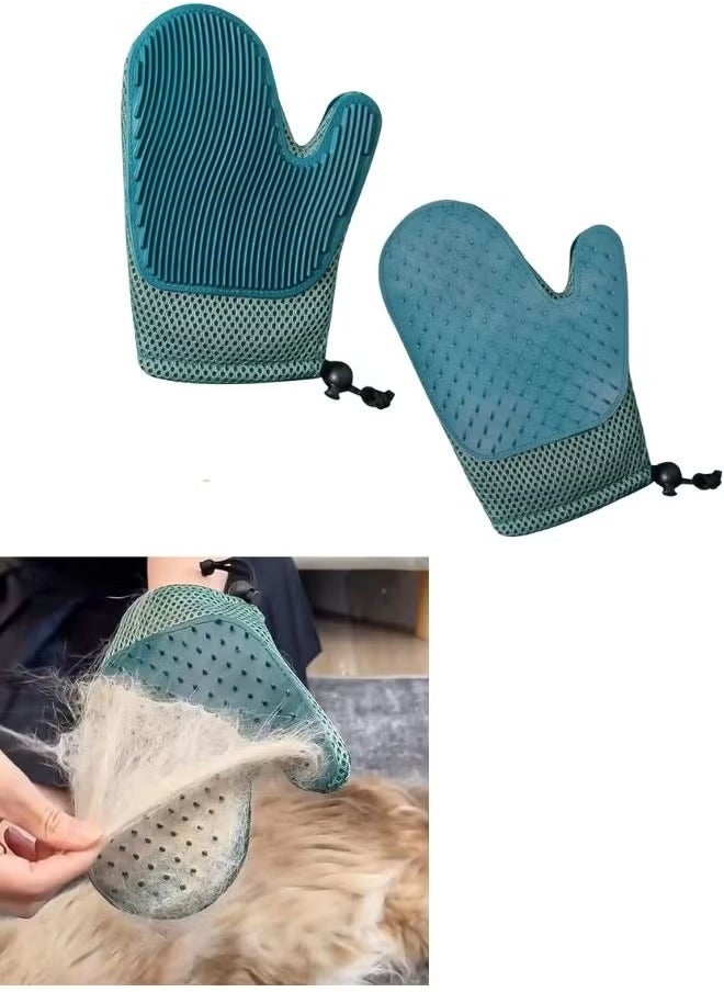 2 in 1 Cat Hair Glove Pet Fur Remover Glove Dog Grooming Glove Brush for Shedding Massage Efficient Pet Hair Remover Mitt for Uproot Cleaner Clothes Couch Carpet (Random Colour) - pzsku/ZC0350BB732A96D7D8F40Z/45/_/1738151578/be7d8f1d-39eb-43ad-87df-d472cfef1ea9