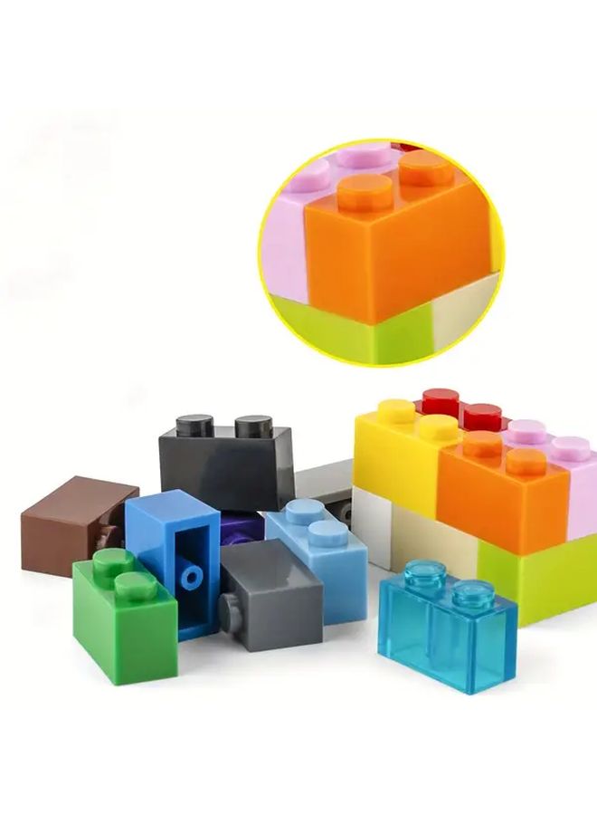 مكعبات بناء برتقالية 20 قطعة 1×2 طوب سميك للجدران DIY ألعاب المشاهد - Image 5