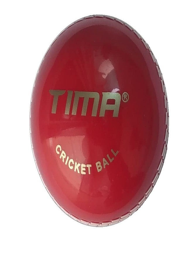 TIMA Sports Fun Poly Hard Synthetic Red Cricket Ball (Red Pack of 3) - Image 3
