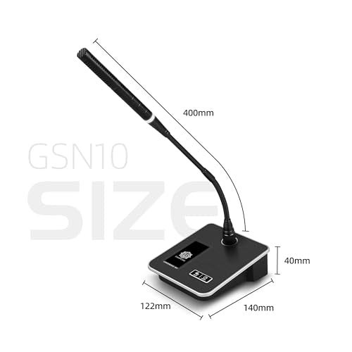 DIGIMORE Wired Gooseneck Microphone System with 1-Touch Mute | 24″ Adjustable Desktop Mic | Cardioid Pickup | XLR Output – Ideal for Meetings, Lectures & Public Speaking (D‑670) - Image 3