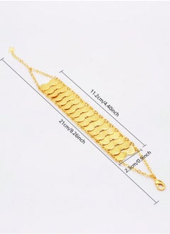 GOLDMAX Elegant 21k Gold Plated Bracelet For Women Size 21cm  - Image 3