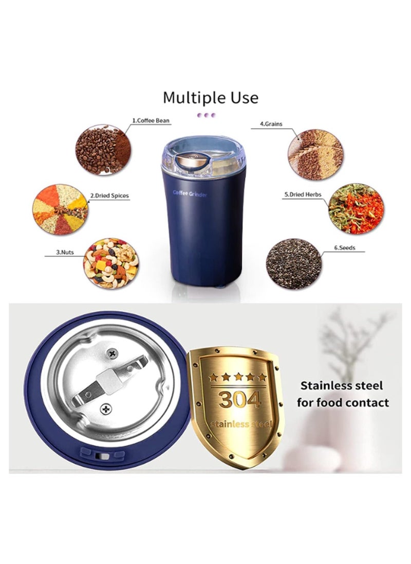 ECVV - ECVV Electric Kitchen Grinder Mixer - Electric Coffee Grinders for Spices, Seeds, Herbs, and Coffee Beans, Spice Blender and Espresso Grinder, Wet and Dry... - Image 1