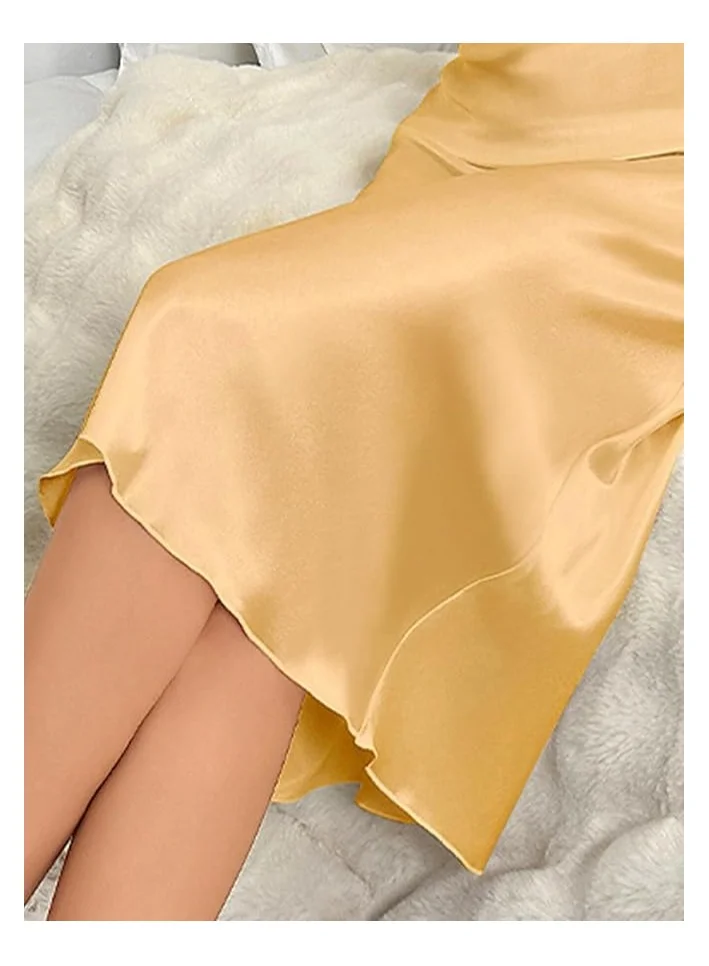 Caprisious Women's Light Nightdress Halter Style – Breathable and Comfortable Sleeveless Dress for Relaxation and Sleep