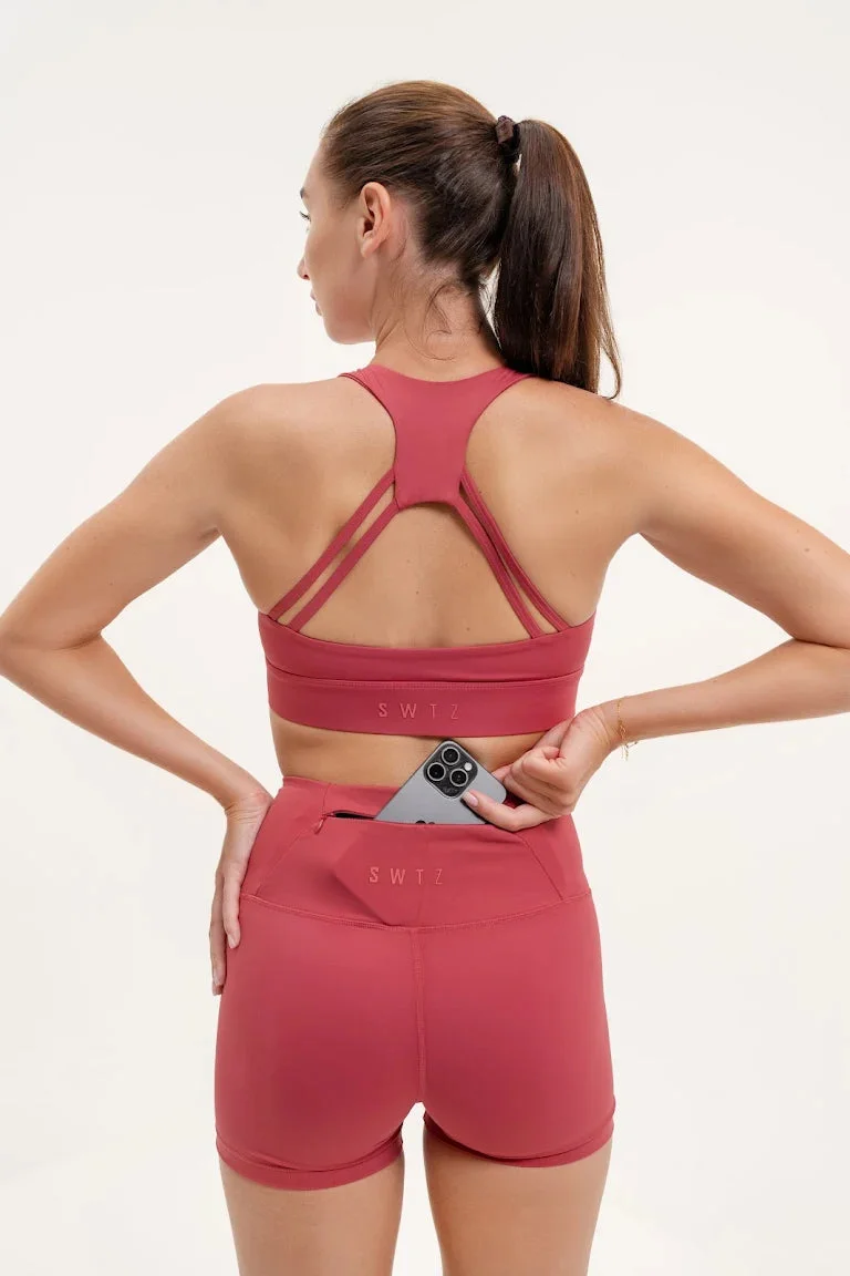 SWTZ SCULPTED HIGH WAISTED BIKER SHORTS